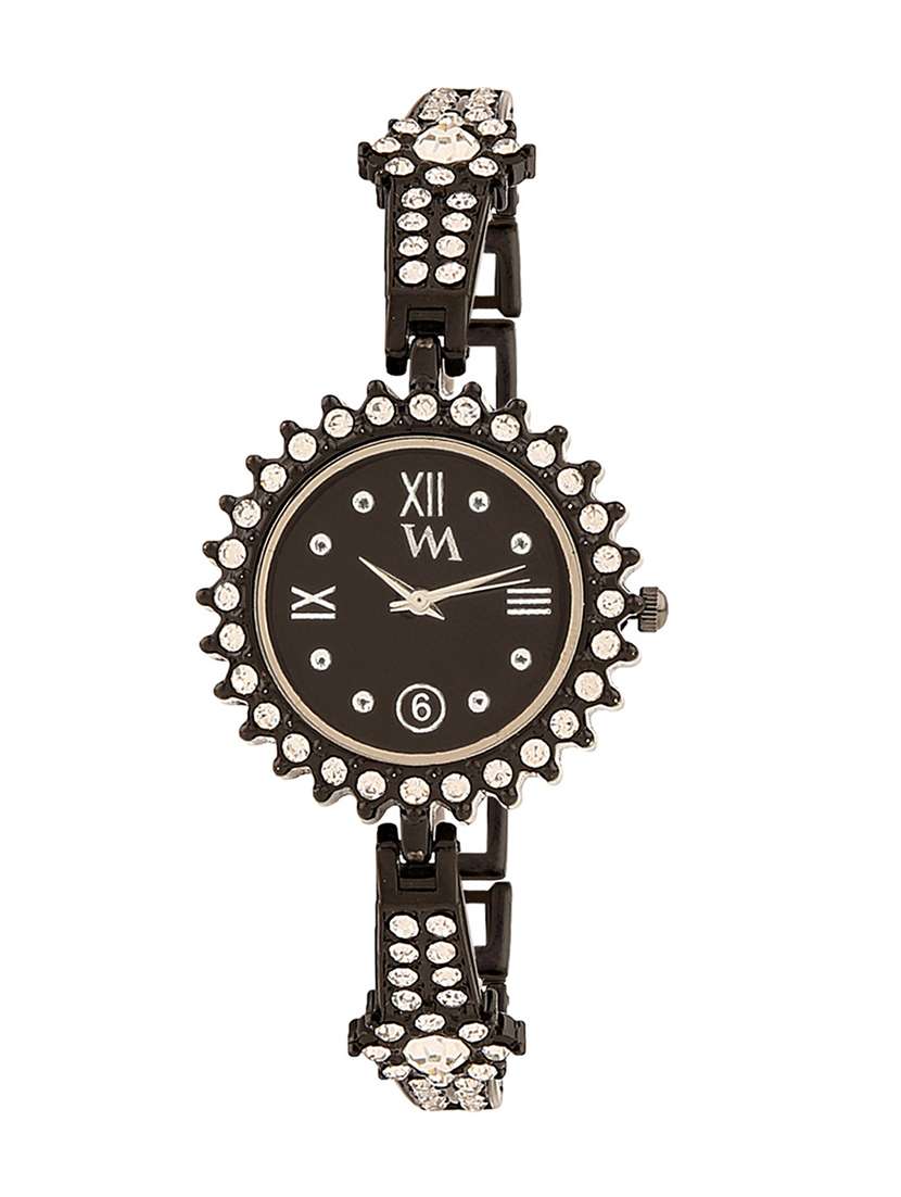 watch me black metal black dial watch for women wmal-124 - 13459143 - Zoom Image - 0