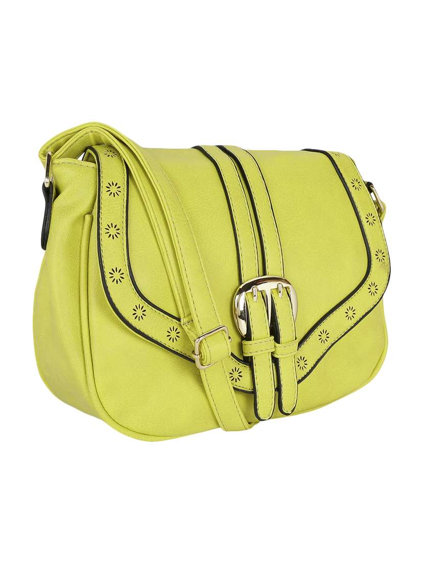 yellow leatherette sling bag - 13464689 - Standard Image - 3