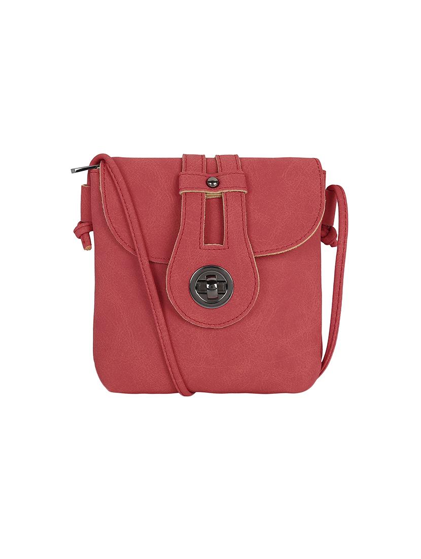 red leatherette sling bag - 13464703 -  Zoom Image - 0
