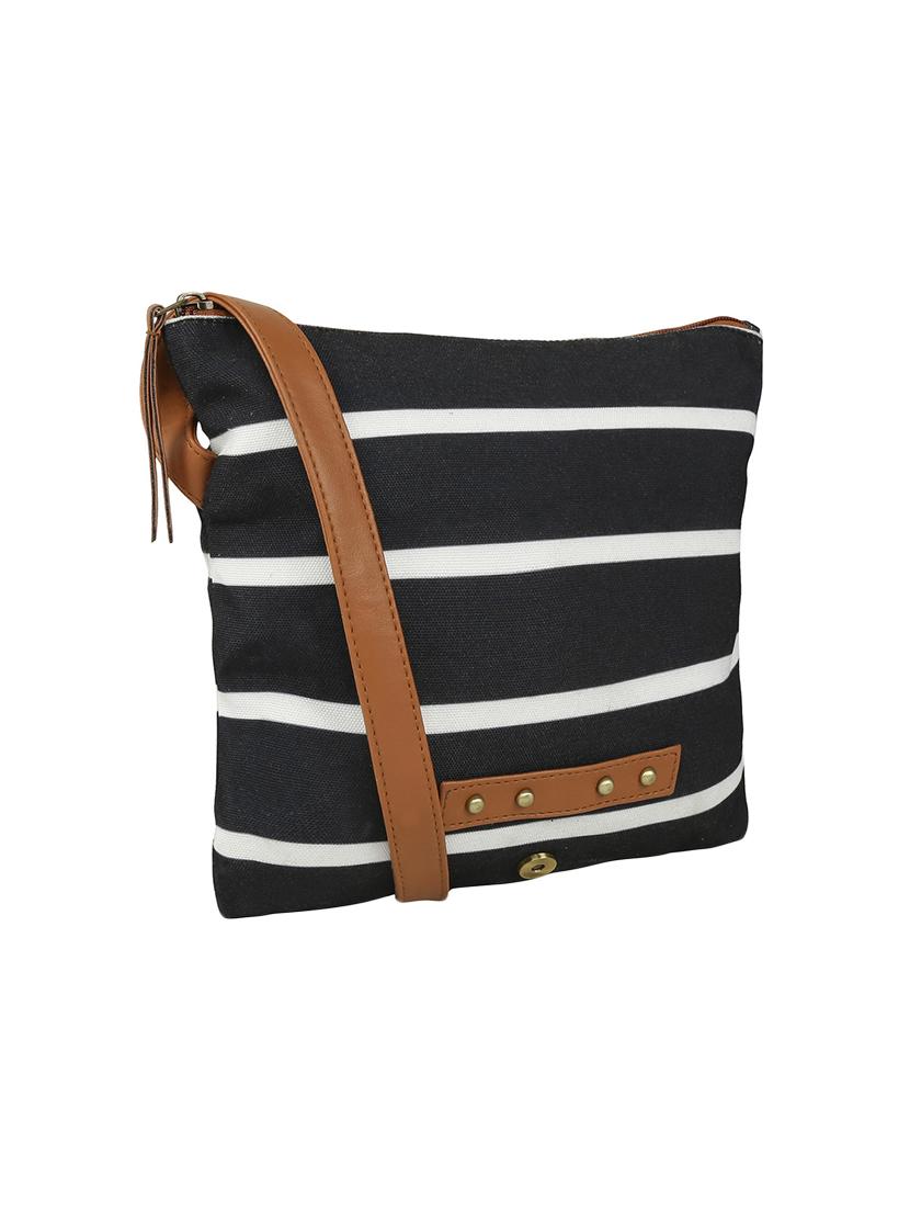black canvas sling bag - 13464711 - Standard Image - 3