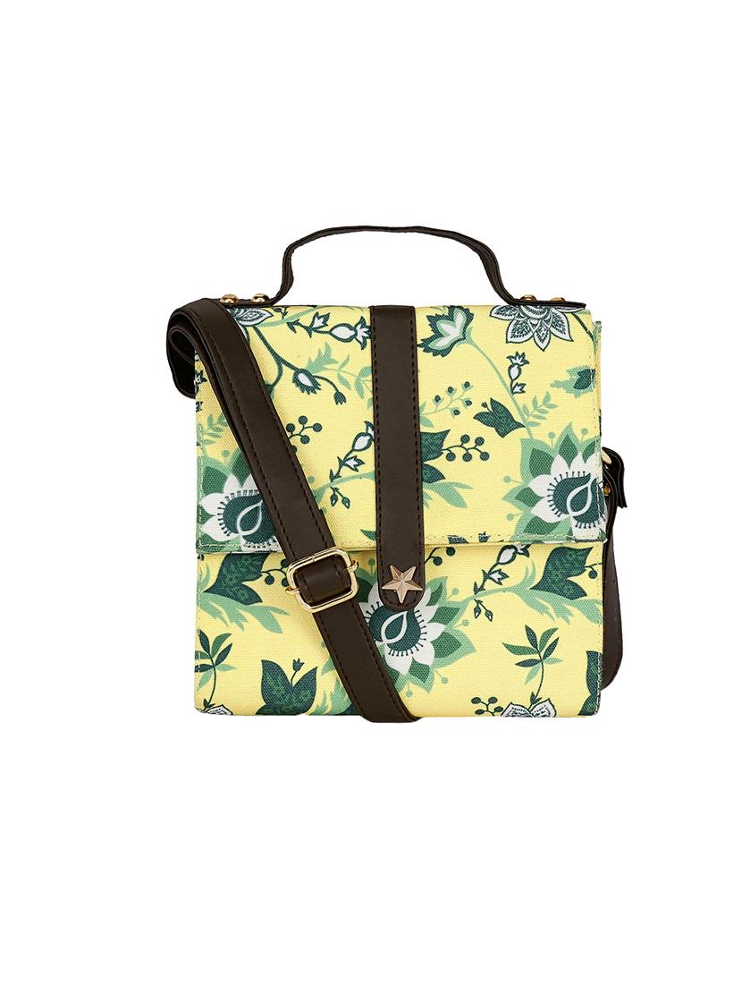 multi colored canvas sling bag - 13464721 - Zoom Image - 0