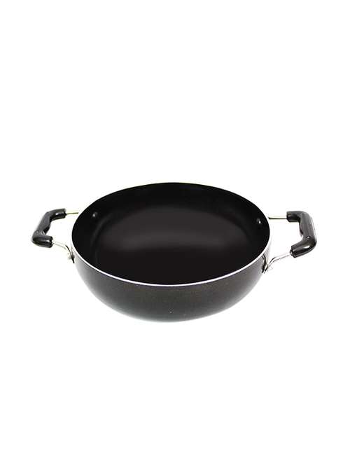 black aluminium kadhai