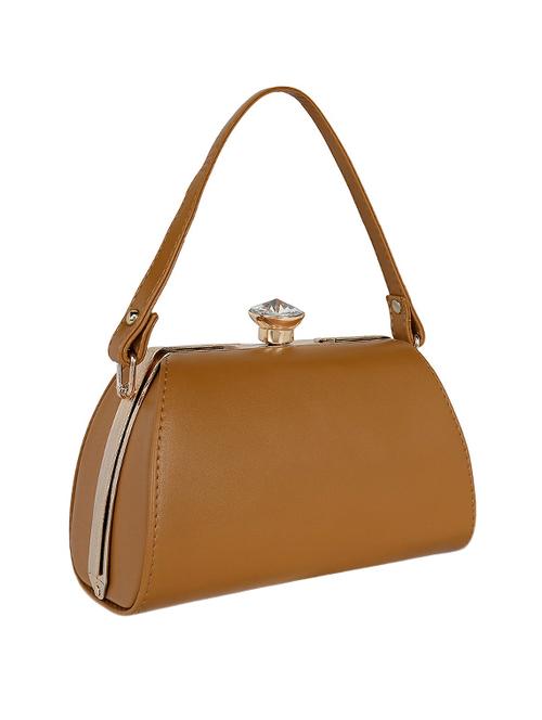 tan leatherette handbag - 13465890 - Standard Image - 0