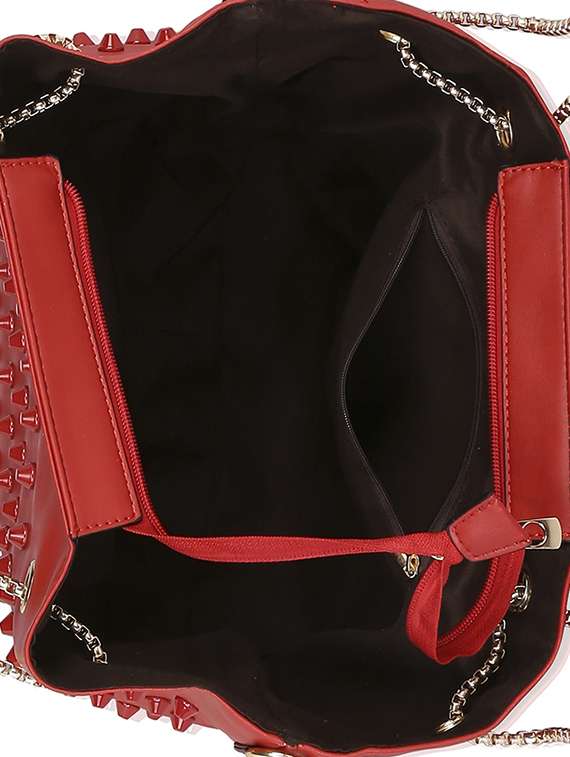 red leatherette handbag - 13465894 - Standard Image - 3
