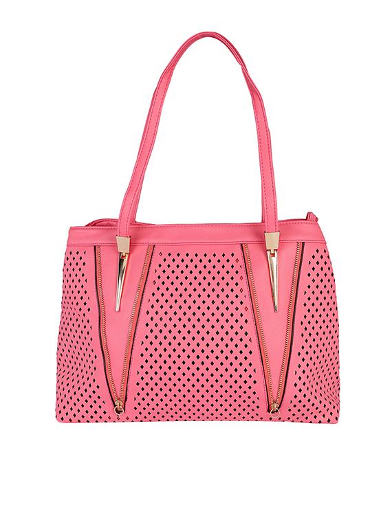 pink leatherette handbag - 13465899 - Zoom Image - 0
