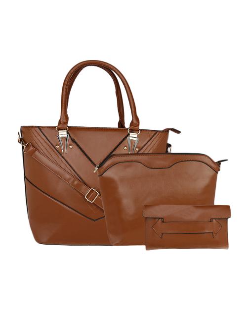 brown leatherette handbag - 13466001 - Standard Image - 0