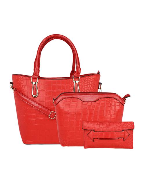 red leatherette handbag - 13466007 - Standard Image - 0