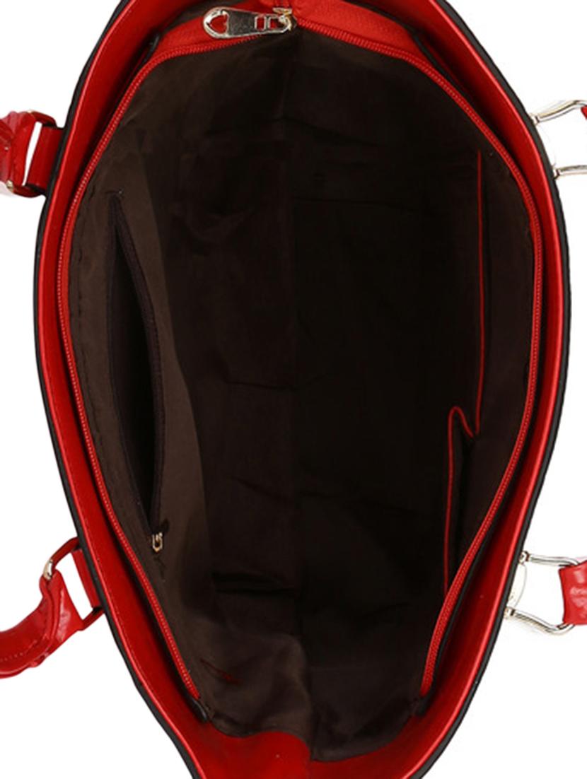 red leatherette handbag - 13466007 - Standard Image - 3