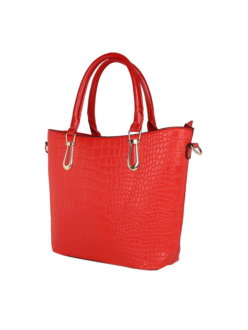 red leatherette handbag - 13466007 - Standard Image - 5