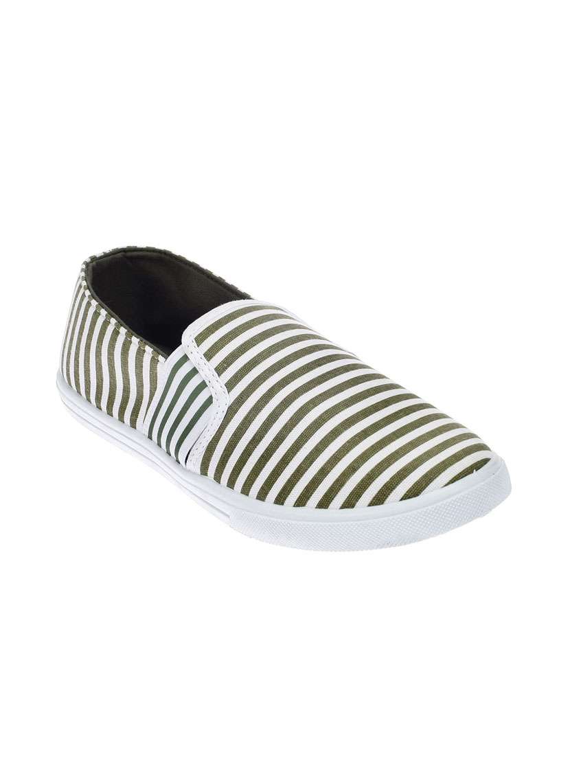 green canvas slip on espadrilles