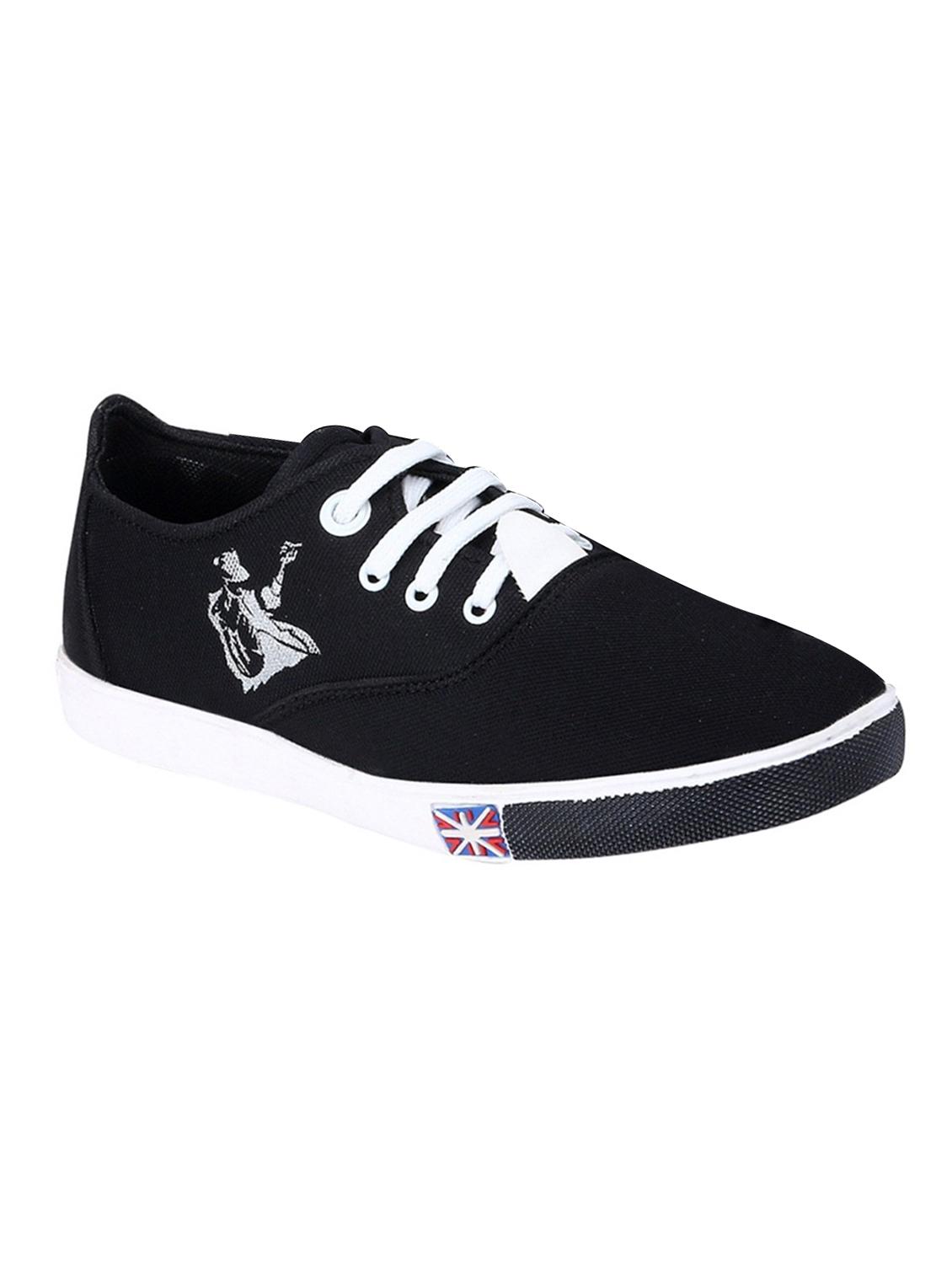 black canvas lace up sneaker - 13470376 - Zoom Image - 0