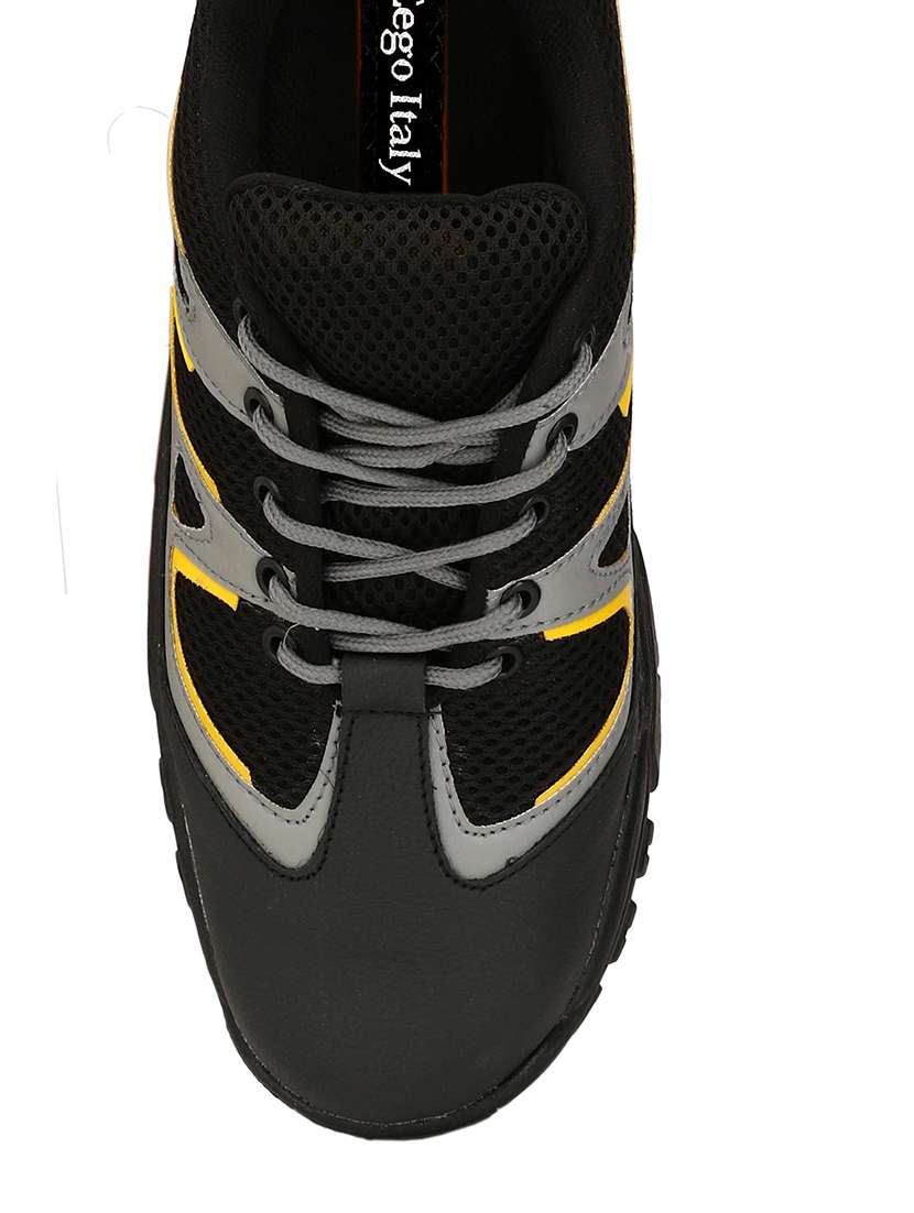 black pu sport shoes - 13473378 -  Standard Image - 3