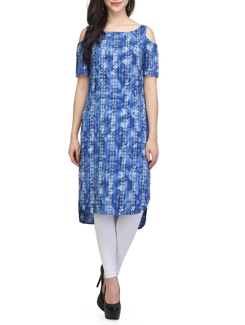 blue rayon kurta
