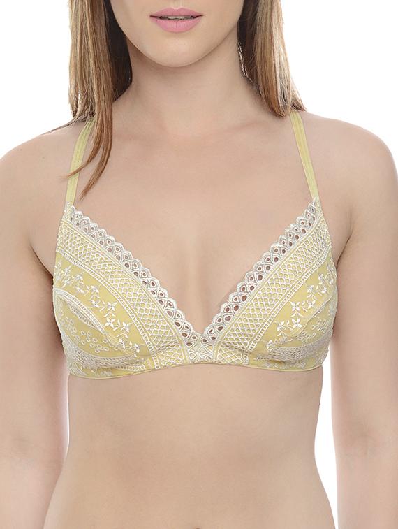 yellow nylon lette bra - 13481535 - Zoom Image - 0