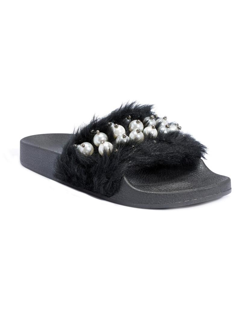black pvc sandals - 13550586 -  Zoom Image - 0