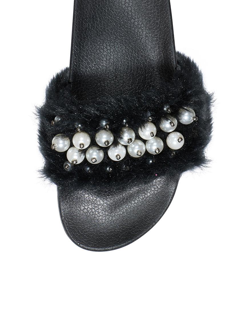 black pvc sandals - 13550586 - Standard Image - 3