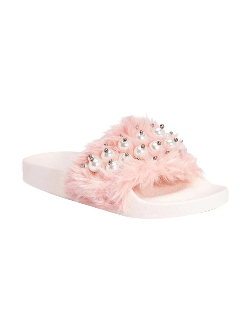 pink pvc flat forms sandals - 13550588 - Zoom Image - 0