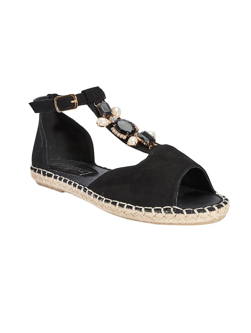 black ankle strap sandal - 13550599 - Zoom Image - 0