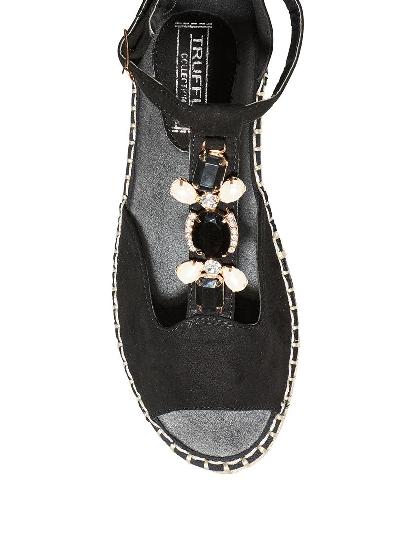 black ankle strap sandal - 13550599 - Standard Image - 3