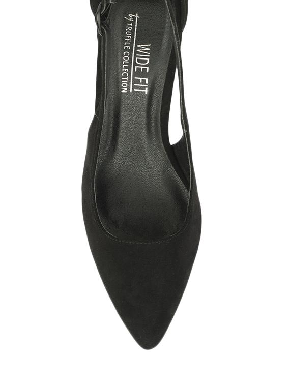black leatherette closed back sandals - 13550818 - Standard Image - 3