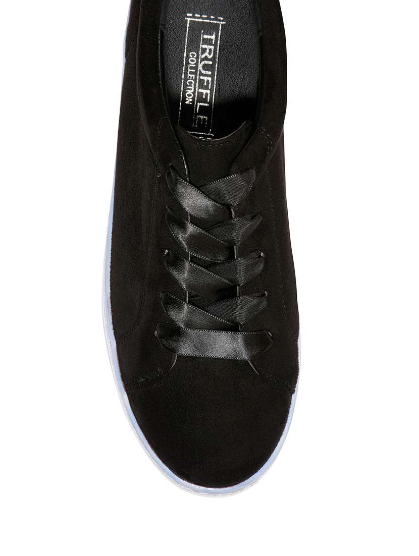 black faux leather sneakers - 13551010 -  Standard Image - 3