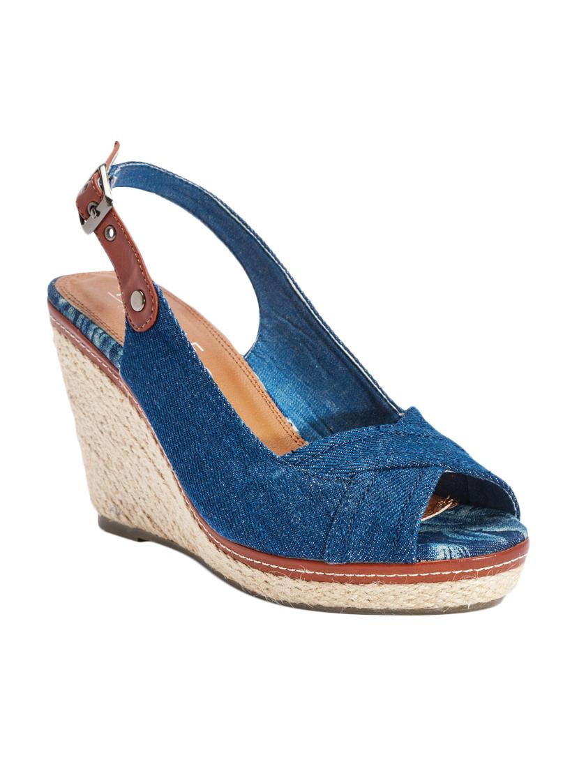truffle collection f637-1 blue wedges for women - 13551013 -  Zoom Image - 0