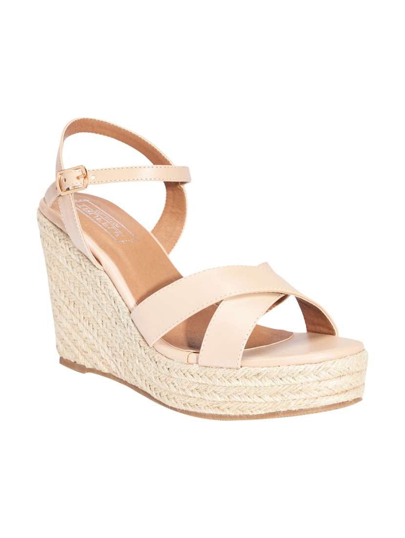 nude ankle strap wedge - 13551027 - Zoom Image - 0