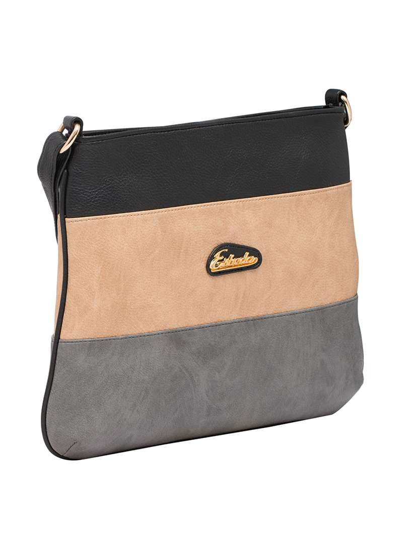 multi colored leatherette messenger sling bag - 13601749 - Standard Image - 3