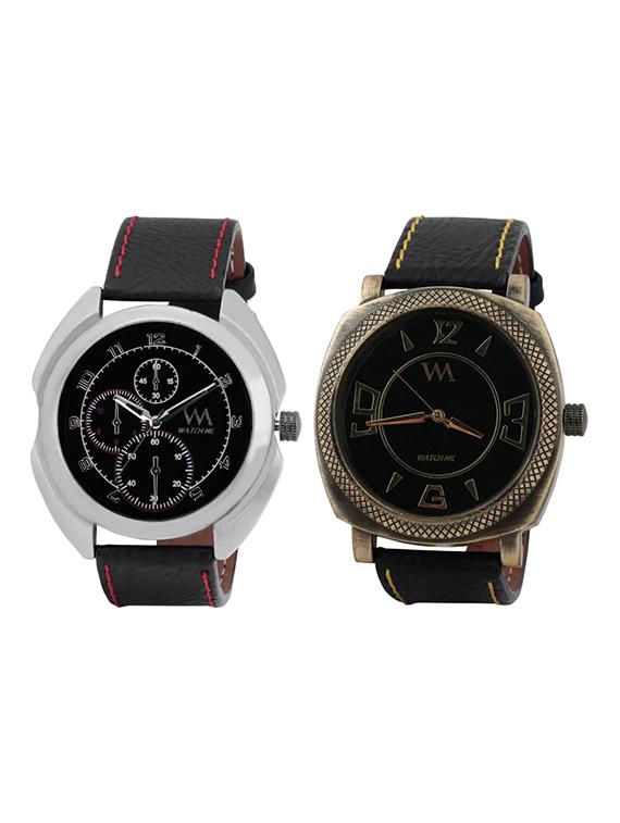 watch me analog watch combo for gift for men and boys - 13604756 -  Zoom Image - 0