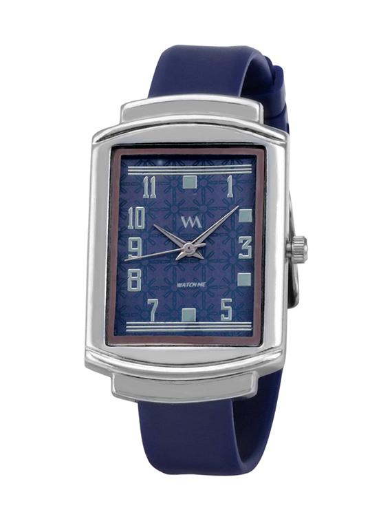 watch me blu round dial silicone strap analog watch - 13604796 - Zoom Image - 0
