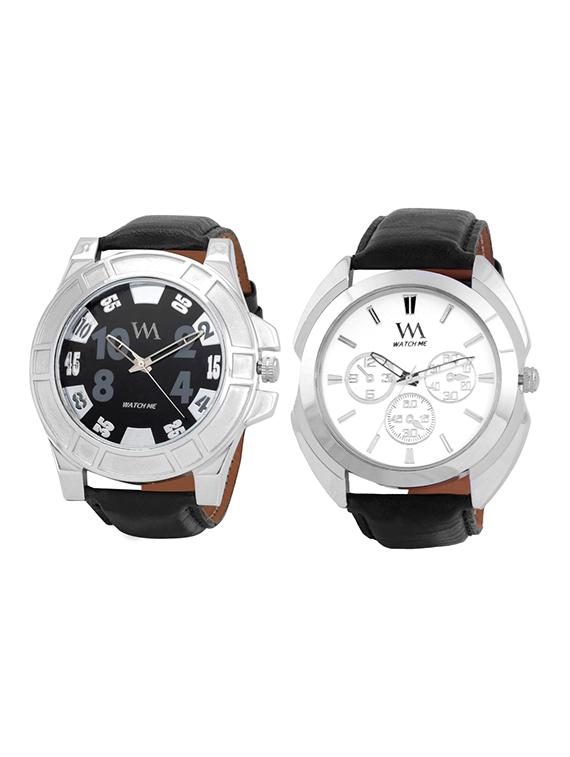 watch me round dial analog watch combo - 13604831 - Zoom Image - 0