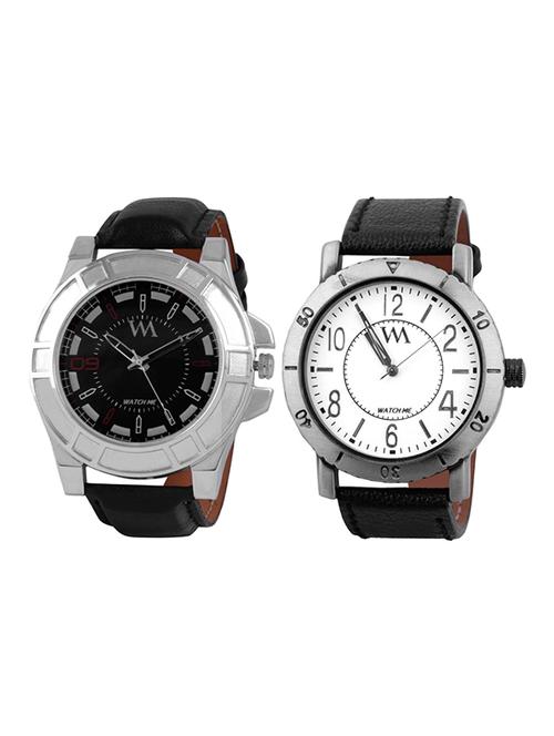 watch me round dial analog watch combo - 13604837 - Standard Image - 0