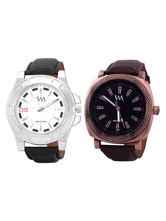 watch me round dial analog watch combo - 13604845 - Zoom Image - 0