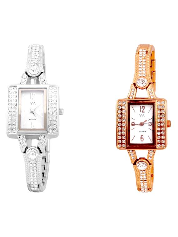watch me stainless steel analog watch combo - 13604881 - Zoom Image - 0
