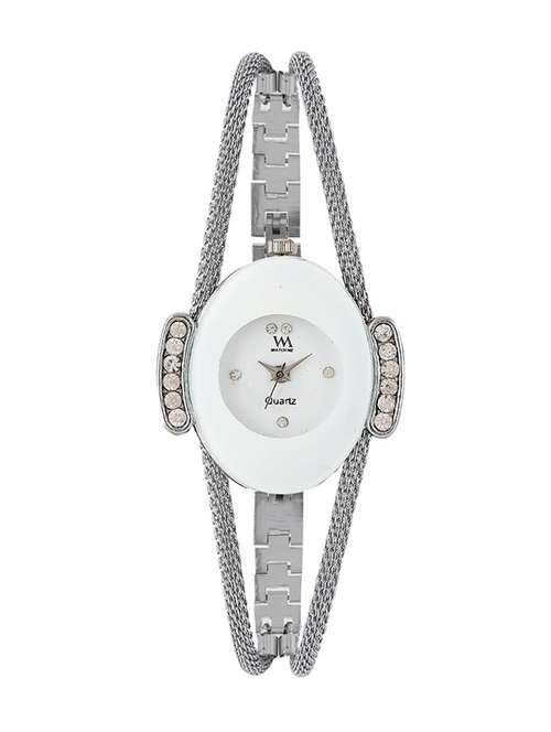 watch me white dial silver metal watch wmal-134 - 13604907 -  Standard Image - 0