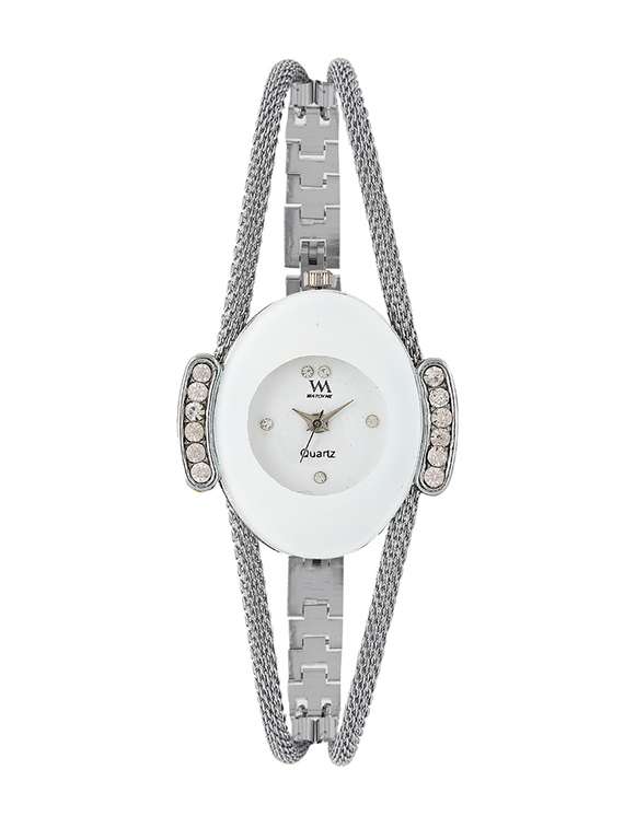 watch me white dial silver metal watch wmal-134 - 13604907 -  Zoom Image - 0
