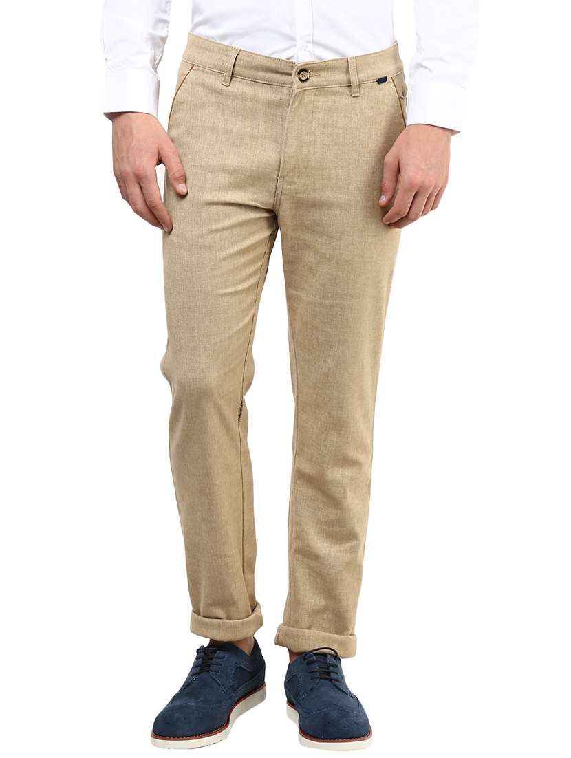 beige cotton chinos