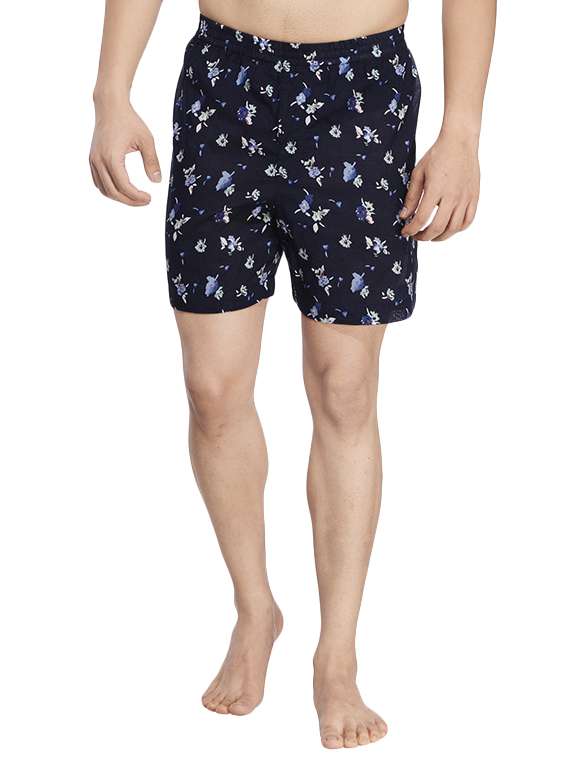 navy blue cotton boxer