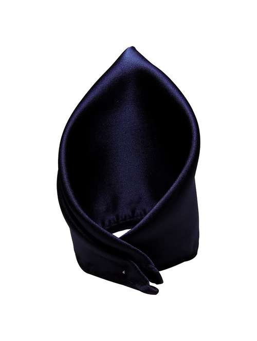 navy blue polyester pocketsquare - 13649911 - Standard Image - 0