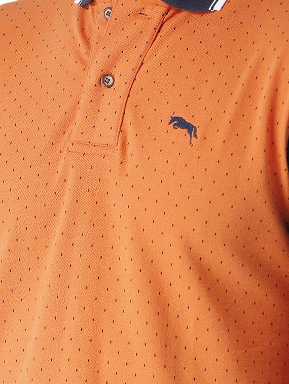 orange cotton all over print t-shirt - 13650085 - Standard Image - 3