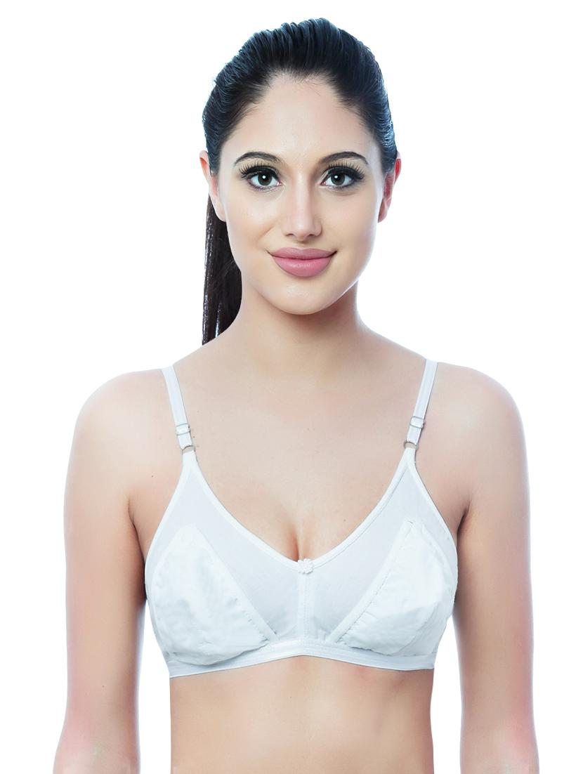 white cotton maternitynursing bra - 13651494 - Zoom Image - 0