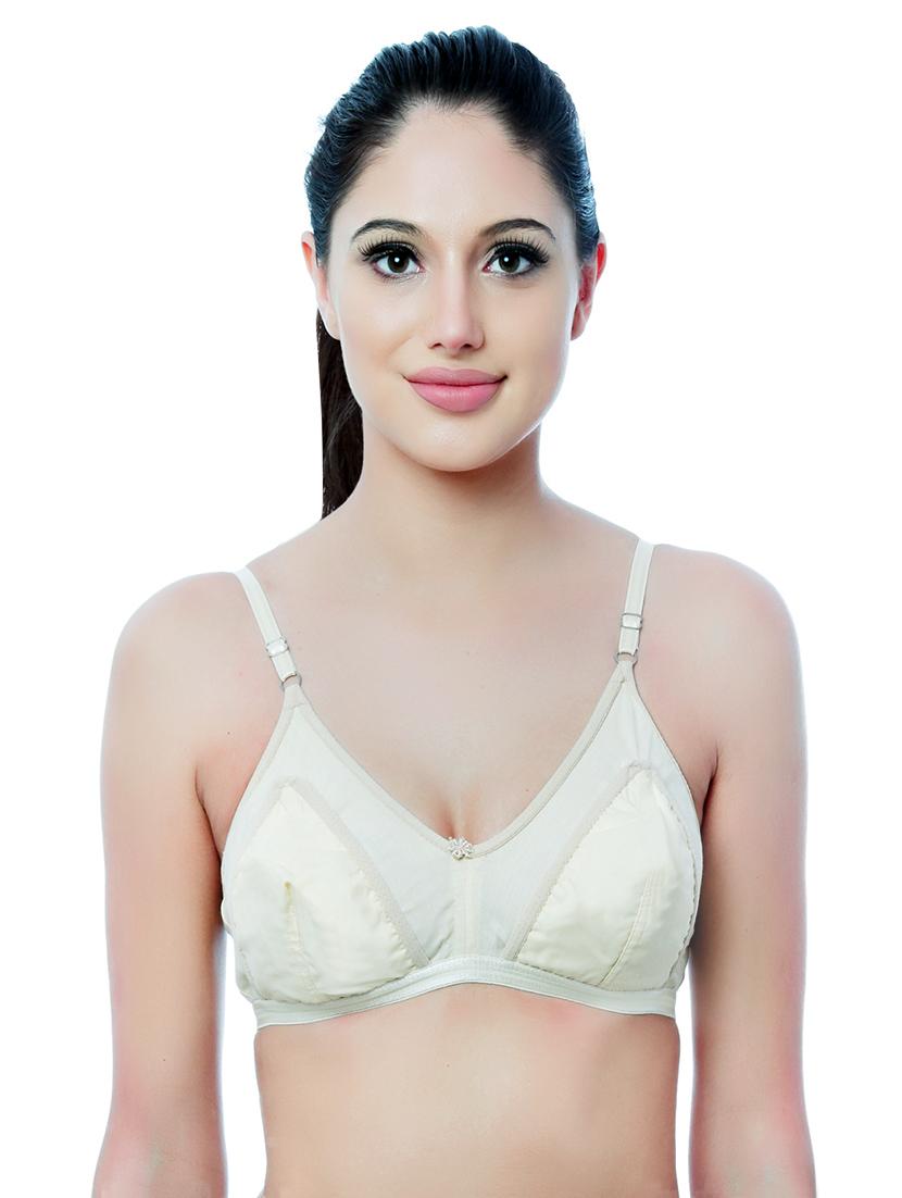 floral patch solid bra - 13651496 - Zoom Image - 0