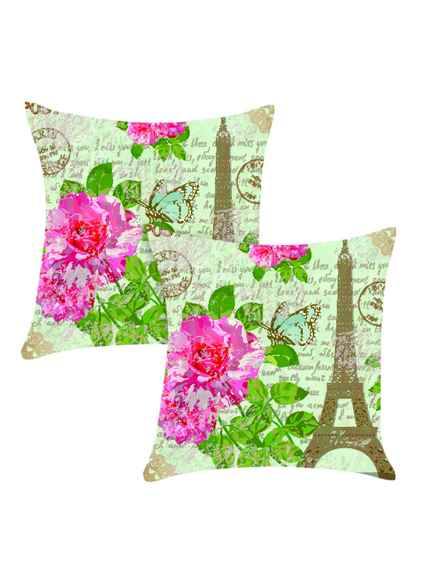 ambbi collection digitally printed polyester set of 2 cushion cover - 13652863 -  Zoom Image - 0