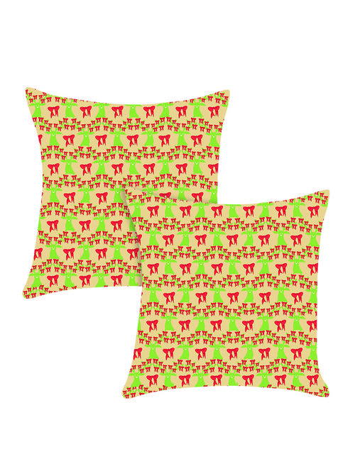 ambbi collection digitally printed polyester set of 2 cushion cover - 13652877 - Standard Image - 0