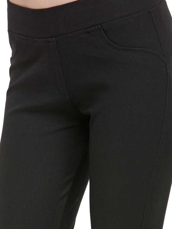 black cotton jeggings - 13656907 -  Standard Image - 3