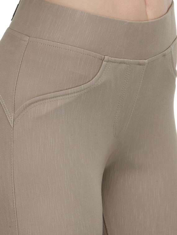 beige cotton jeggings - 13656909 -  Standard Image - 3