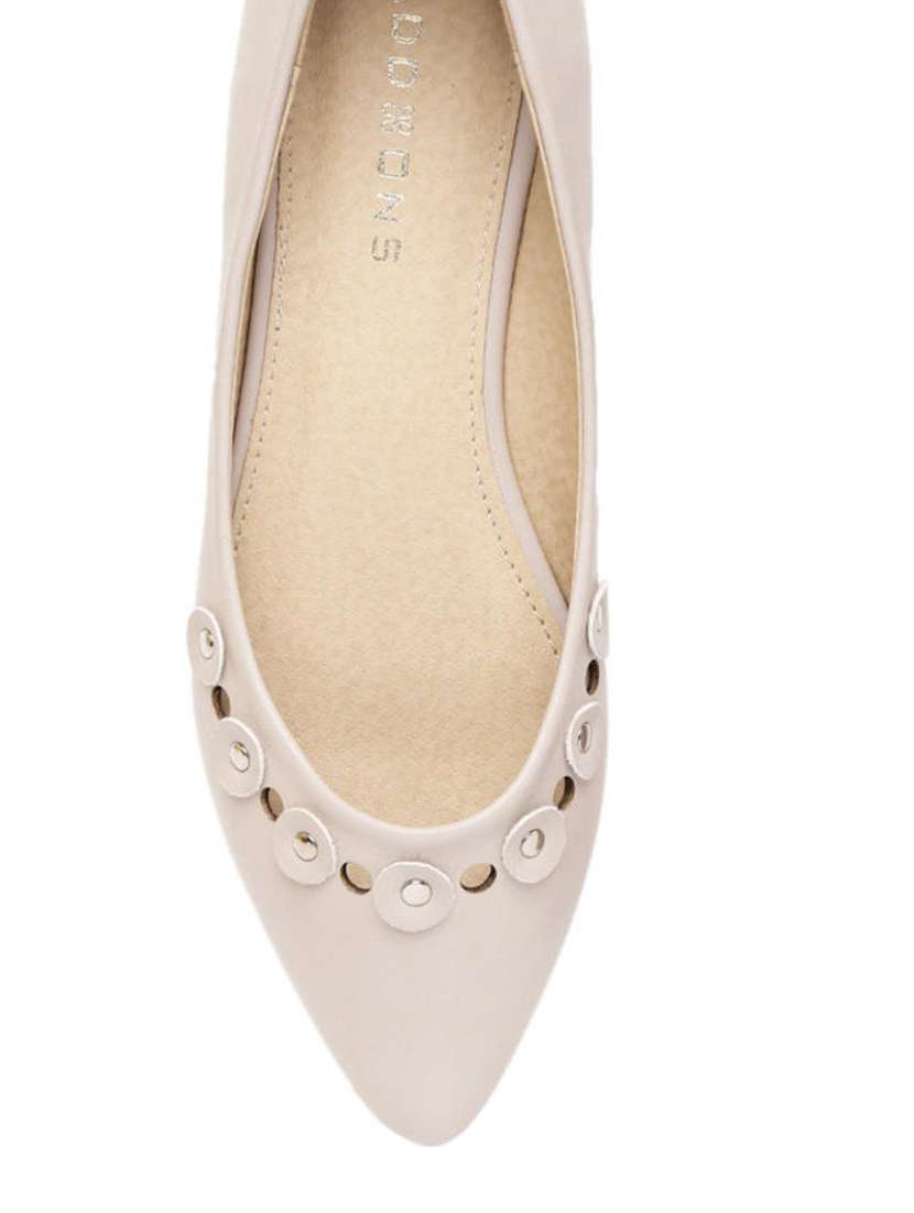 pink leatherette slip on ballerina - 13657726 - Standard Image - 3