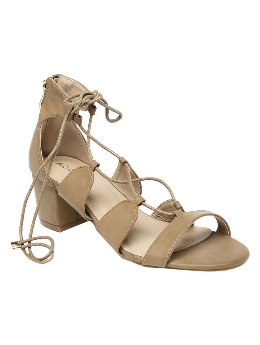 brown pu gladiators sandals - 13657734 - Zoom Image - 0