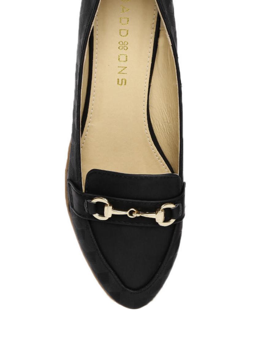 black leatherette slip on ballerina - 13657736 - Standard Image - 3