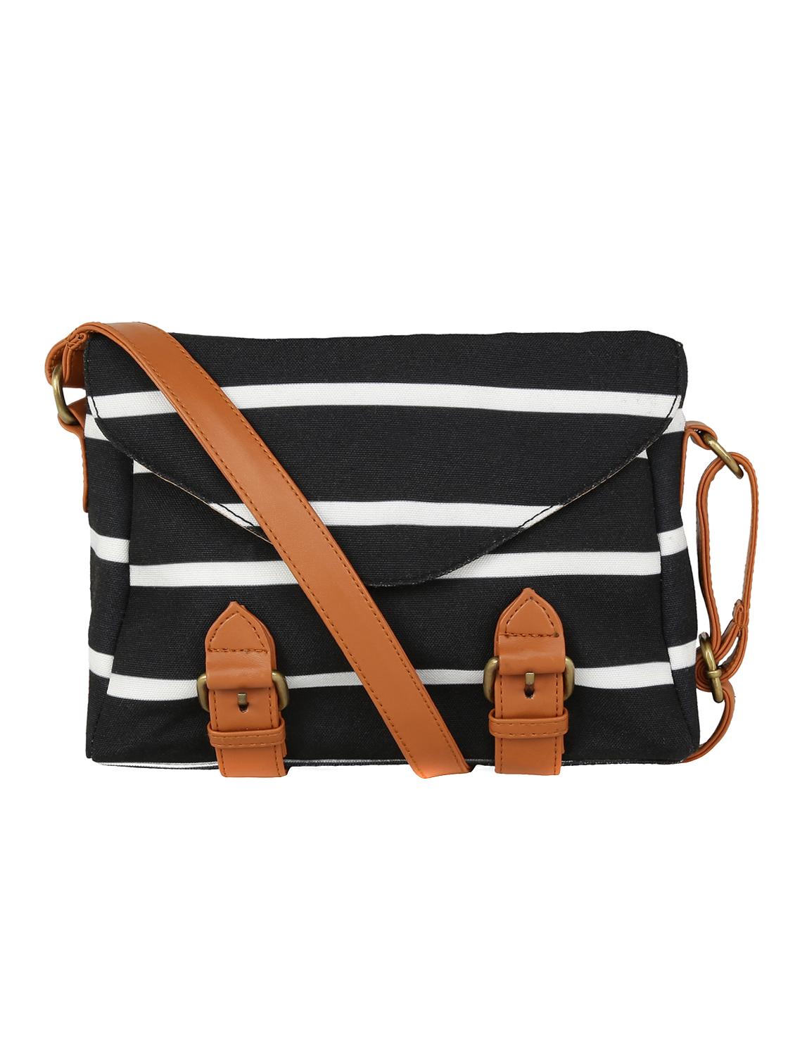 black canvas sling bag - 13659676 -  Zoom Image - 0